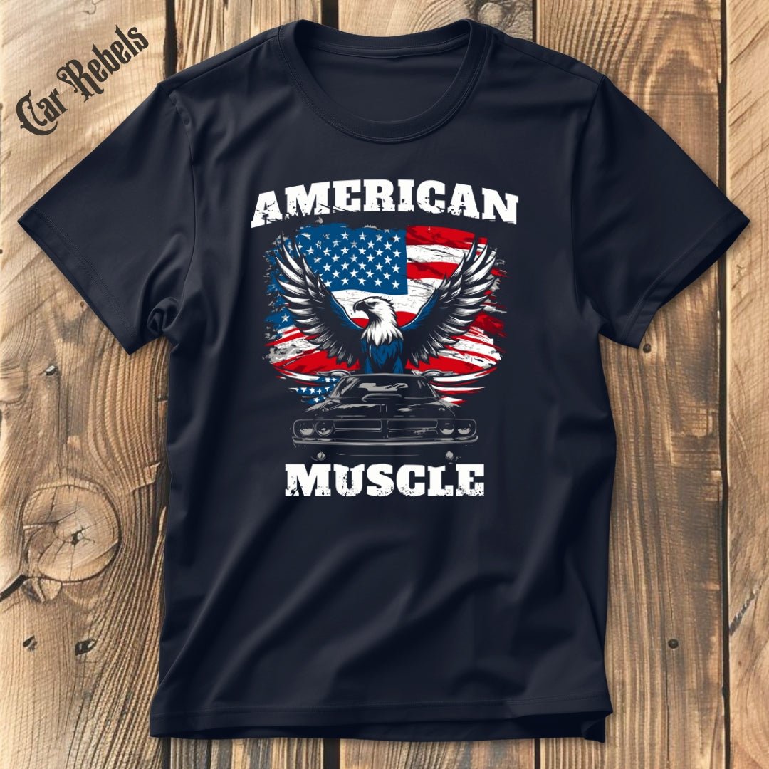 American Muscle Flagge | Unisex T - Shirt - Car Rebels