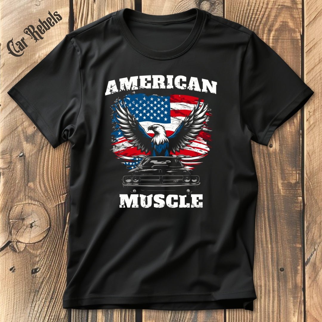American Muscle Flagge | Unisex T - Shirt - Car Rebels
