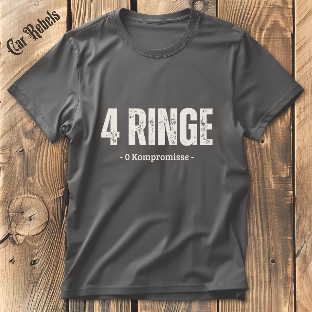Audi 4 Ringe T-Shirt - Car Rebels