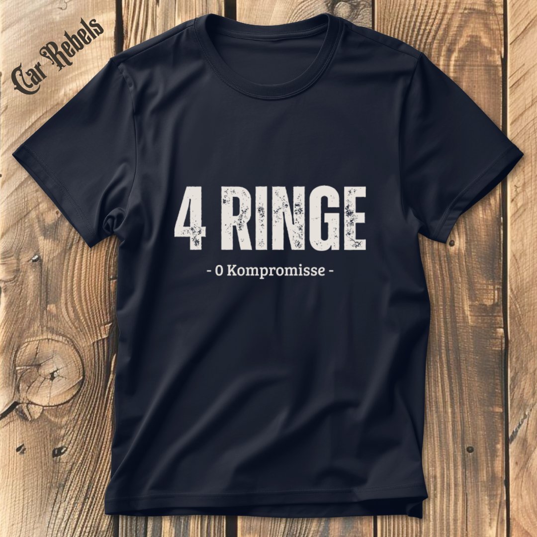 Audi 4 Ringe T-Shirt - Car Rebels
