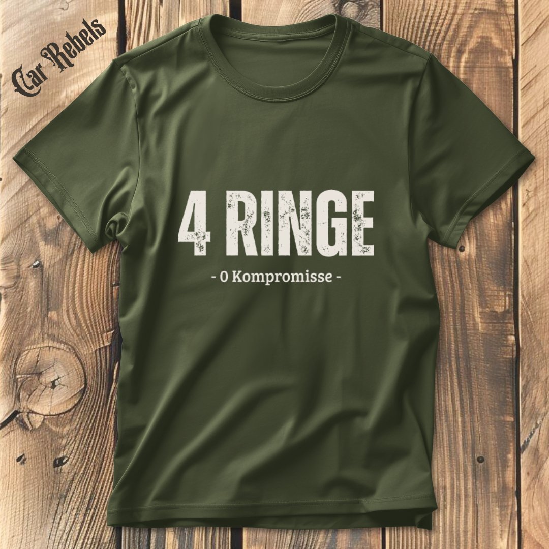 Audi 4 Ringe T-Shirt - Car Rebels