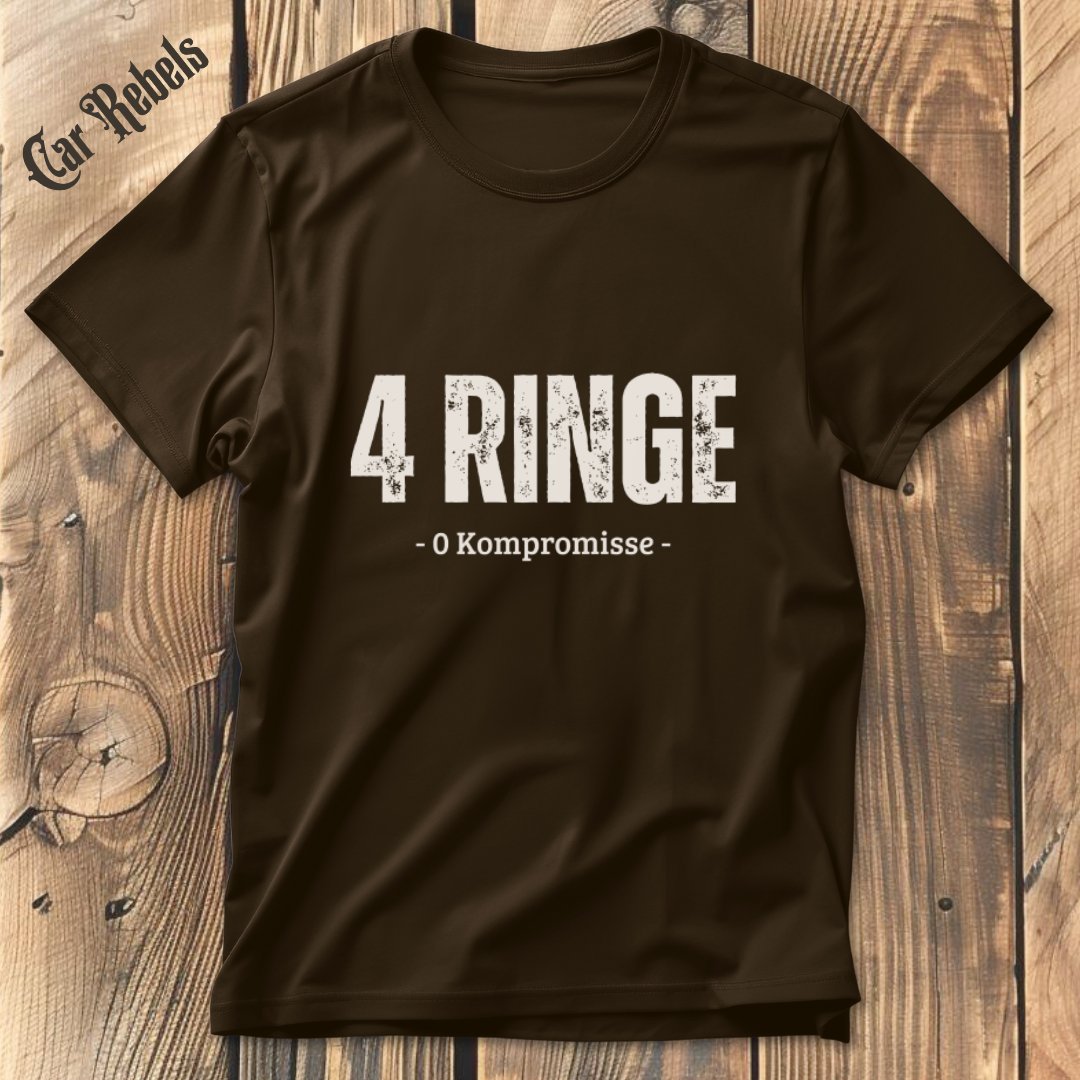 Audi 4 Ringe T-Shirt - Car Rebels