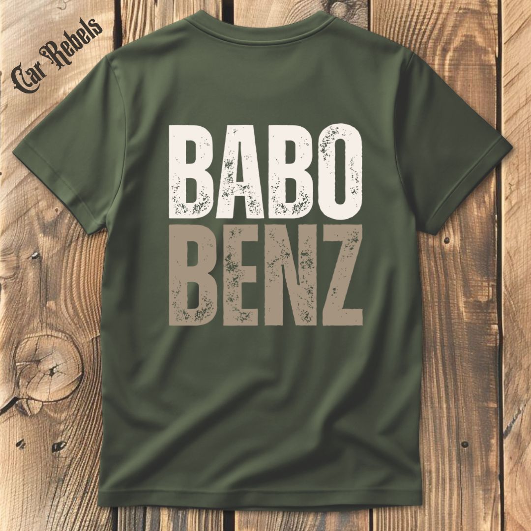 Babo Benz T-Shirt Backprint - Car Rebels