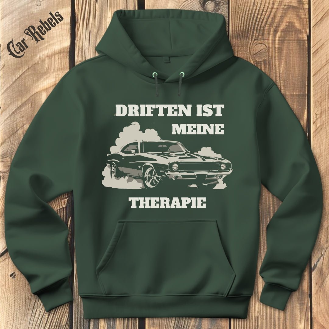 Driften ist meine Therapie Hoodie - Car Rebels