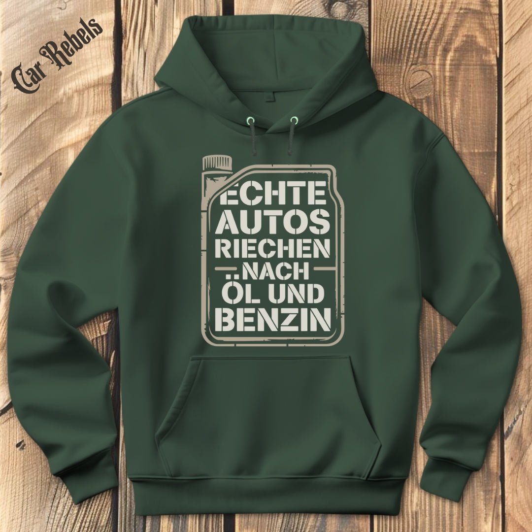 Echte Autos riechen nach Öl und Benzin Hoodie - Car Rebels
