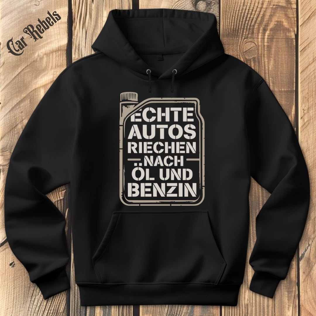 Echte Autos riechen nach Öl und Benzin Hoodie - Car Rebels