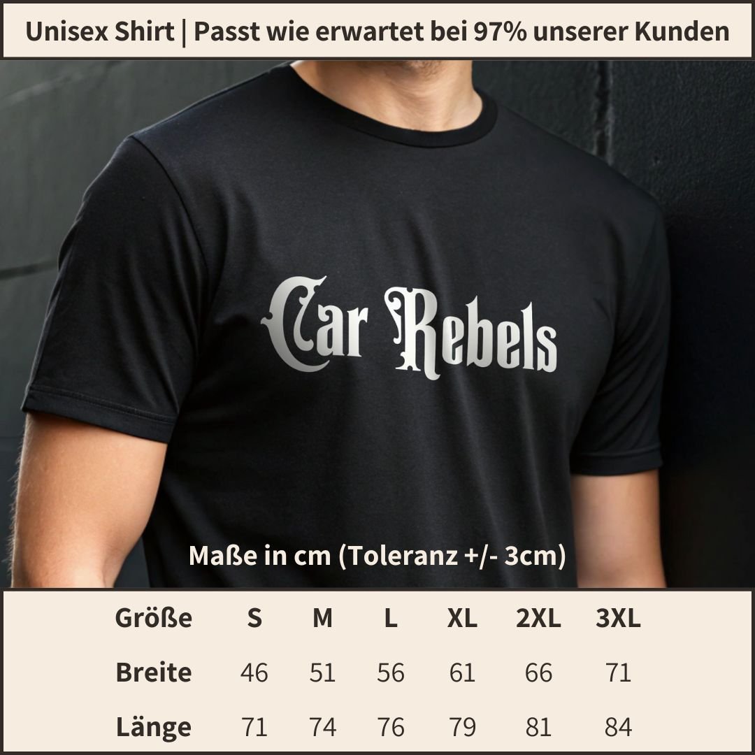 Echte Autos tanken Benzin T-Shirt - Car Rebels