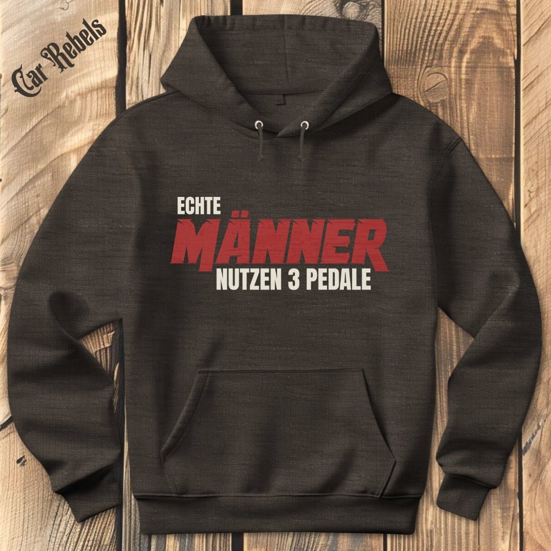Echte Männer nutzen 3 Pedale Hoodie - Car Rebels