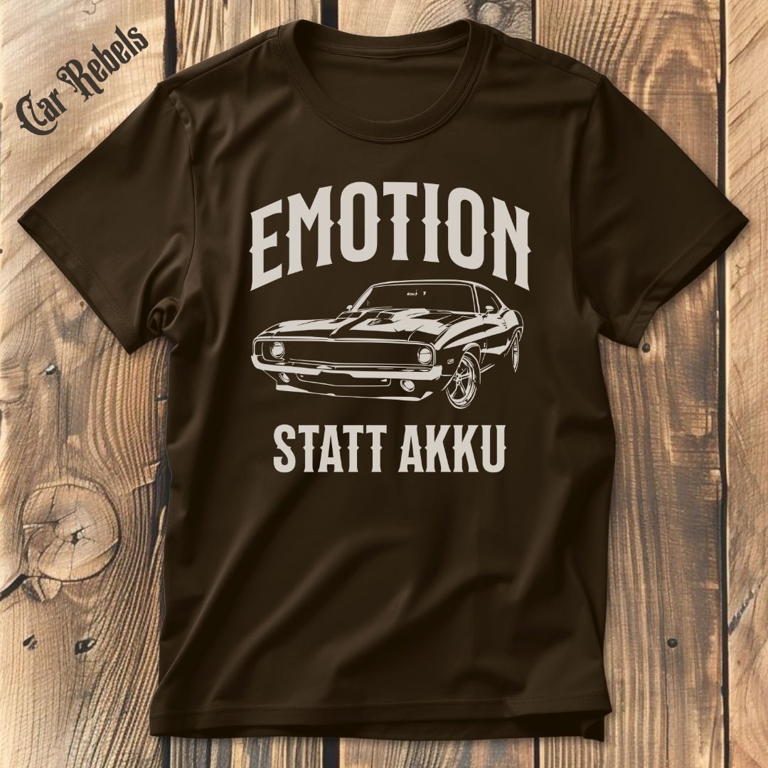 Emotion statt Akku Retro | Unisex T - Shirt - Car Rebels