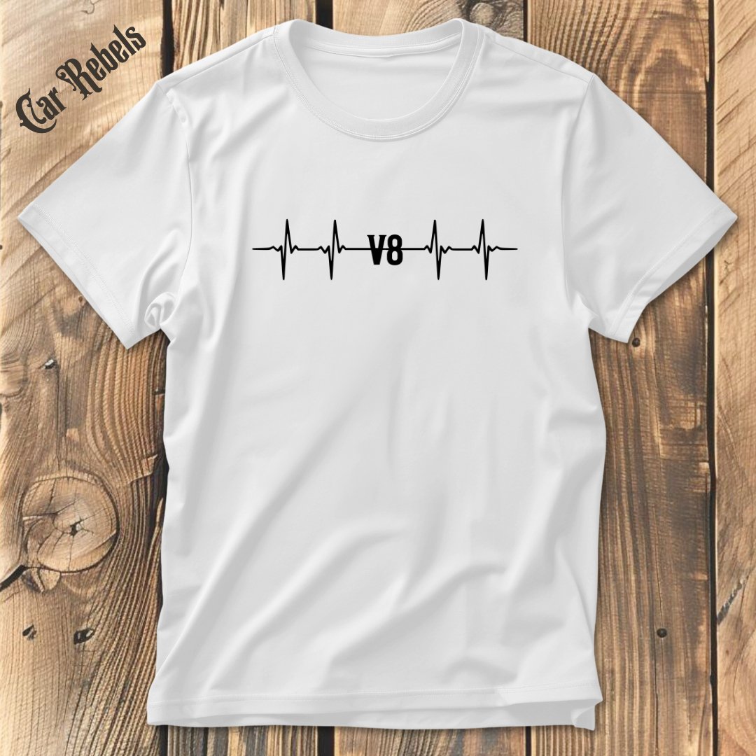 Herzschlag V8 | Unisex T - Shirt - Car Rebels