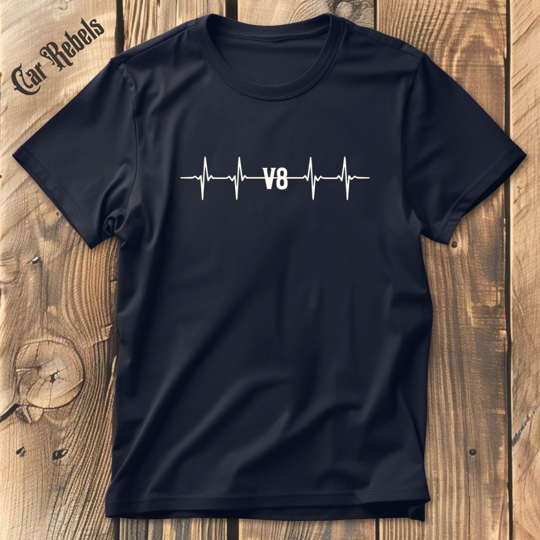 Herzschlag V8 | Unisex T - Shirt - Car Rebels