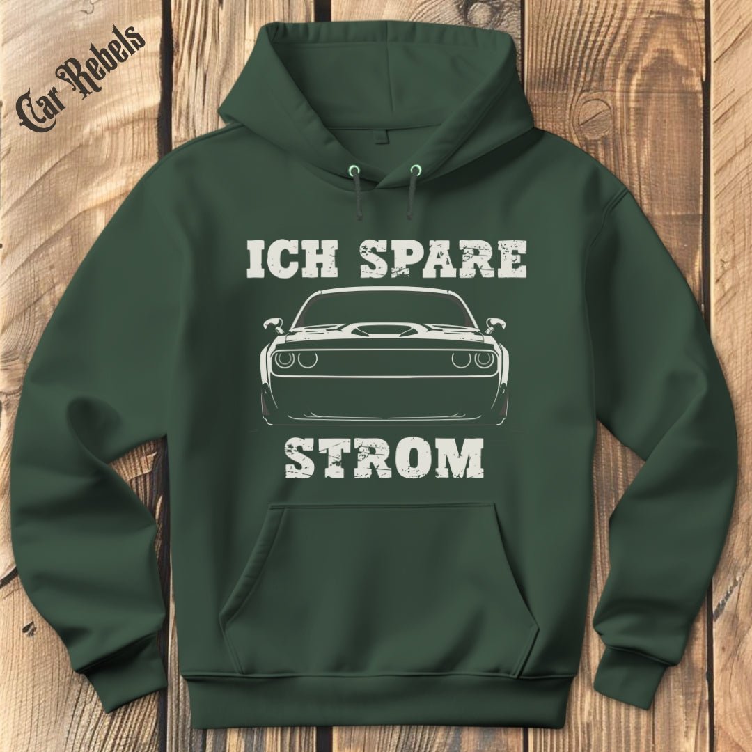 Ich spare Strom Hoodie - Car Rebels