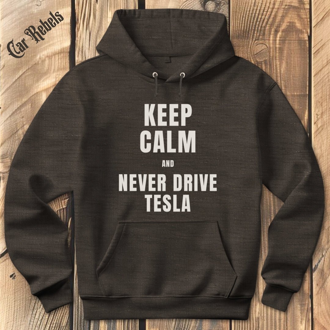 Keep Calm - Tesla Hoodie - Car Rebels