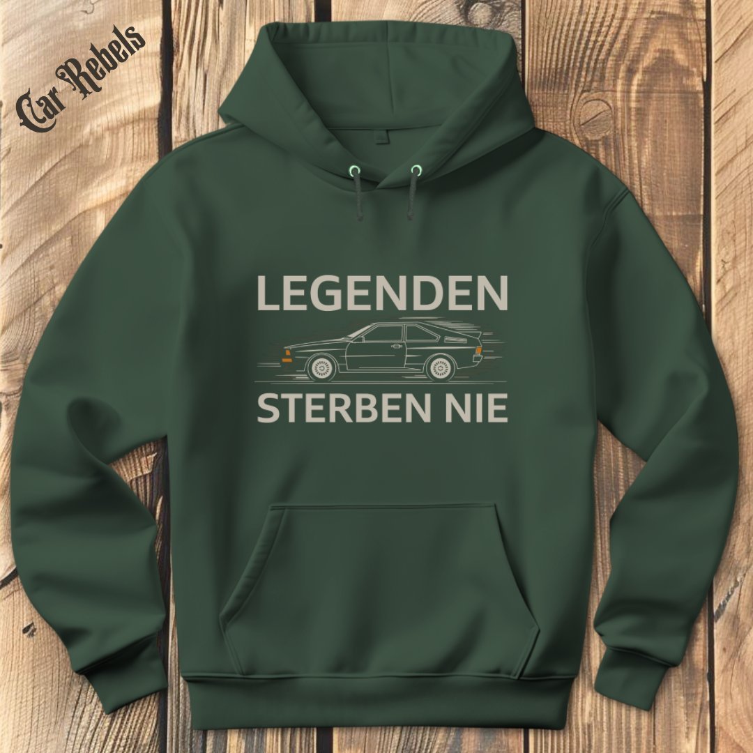Legenden sterben nie Audi UrQuattro Hoodie - Car Rebels