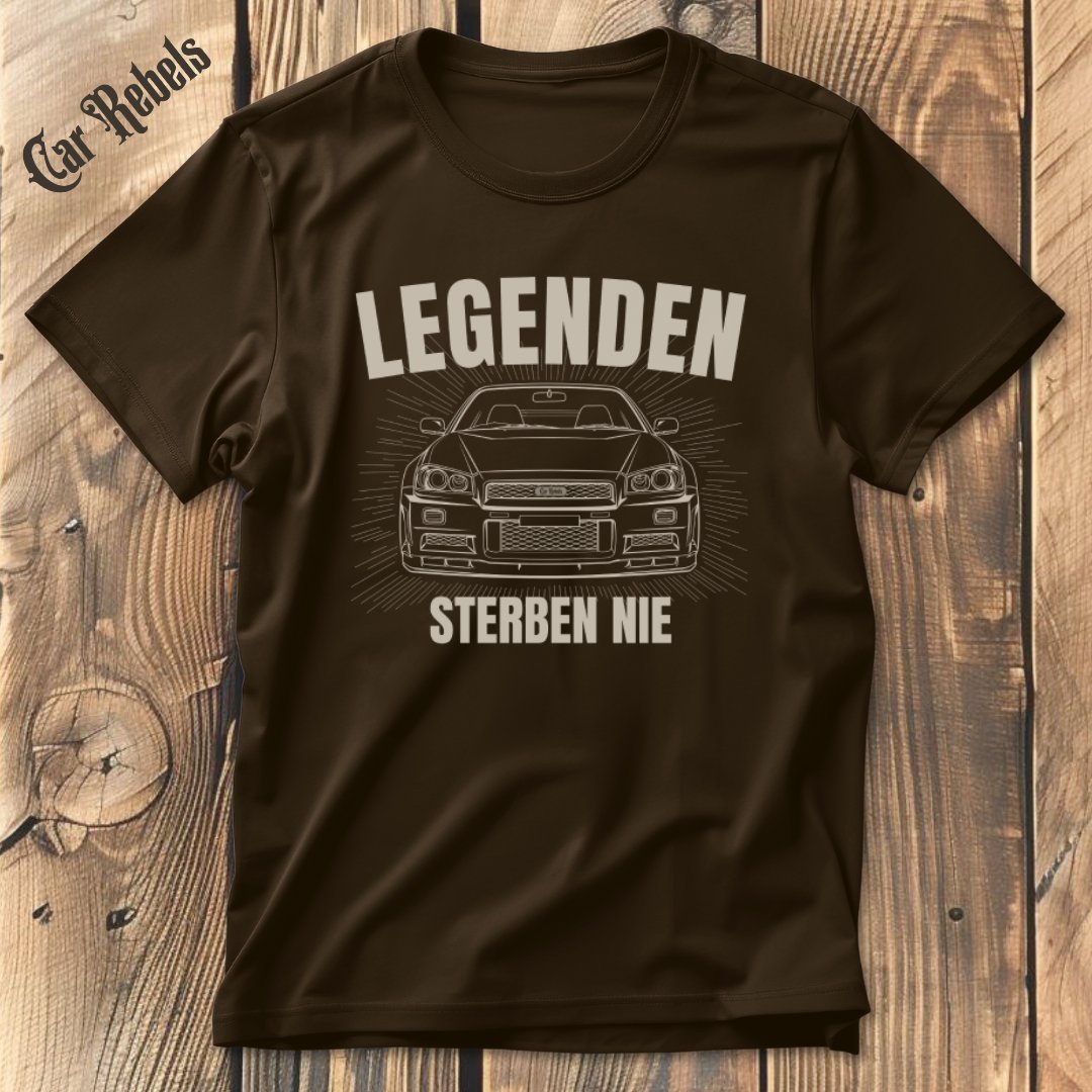 Legenden sterben nie Nissan Skyline R34 T-Shirt - Car Rebels