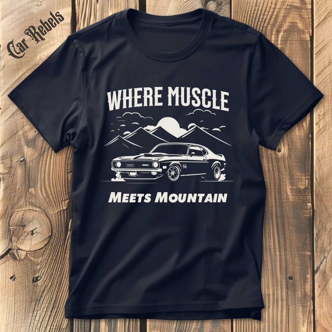Muscle meets Mountain | Unisex T - Shirt - Car Rebels
