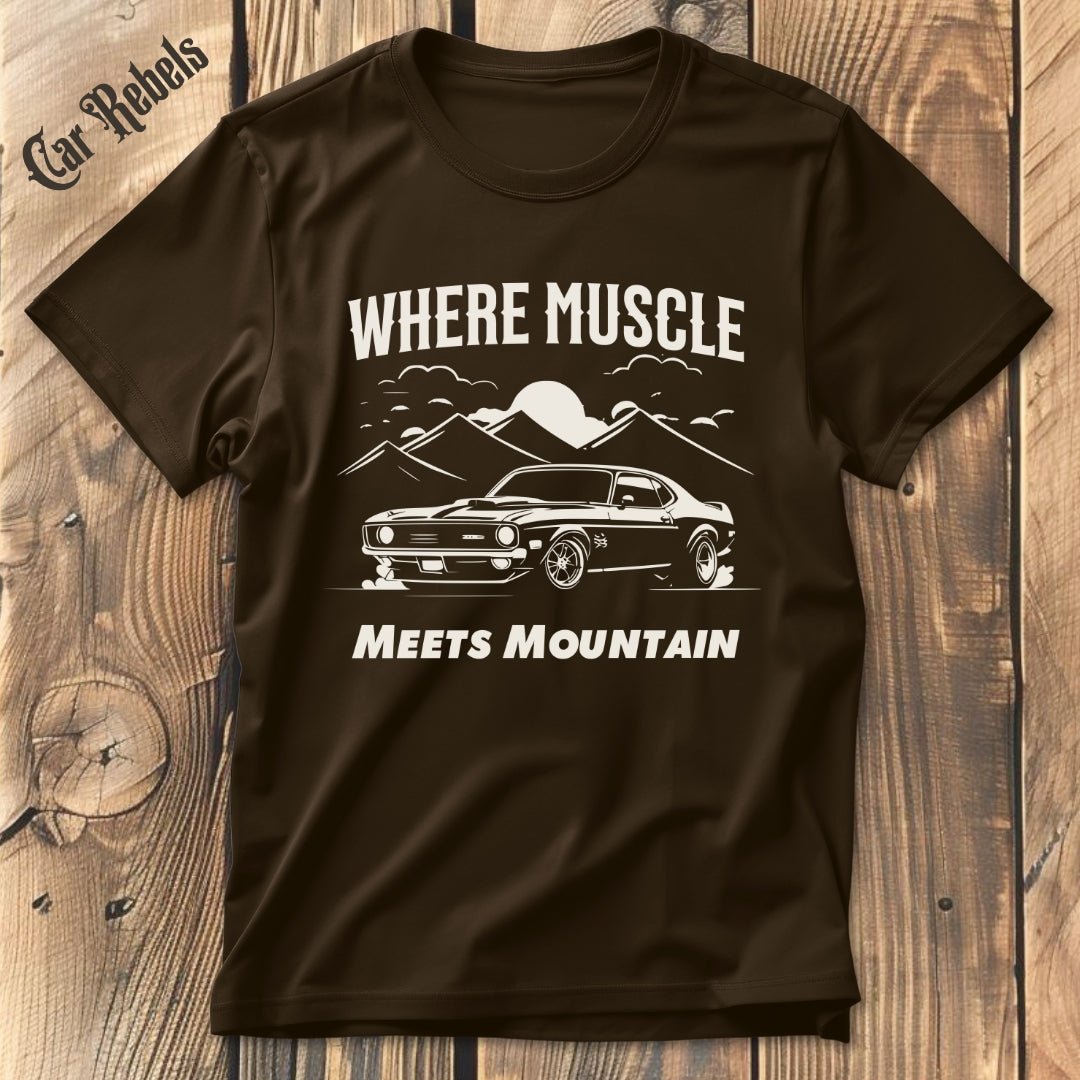 Muscle meets Mountain | Unisex T - Shirt - Car Rebels