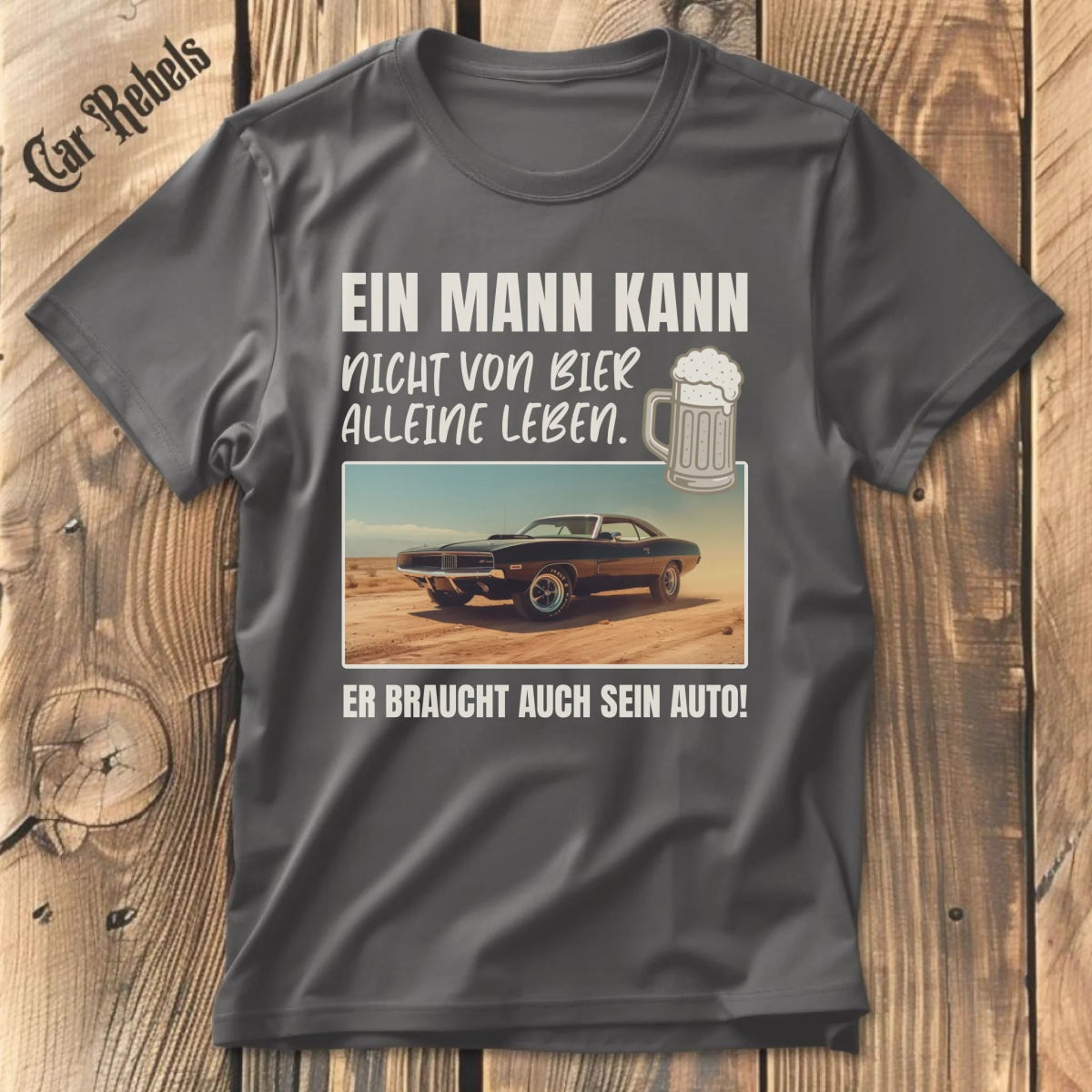 Nicht von Bier alleine individuelles T-Shirt - Car Rebels