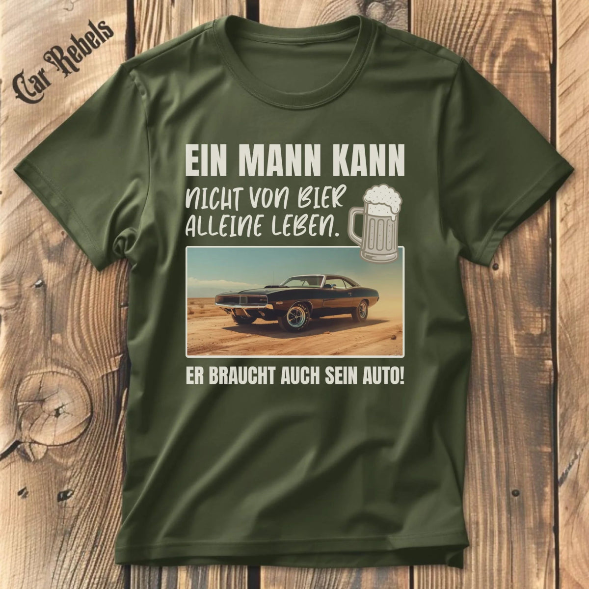 Nicht von Bier alleine individuelles T-Shirt - Car Rebels