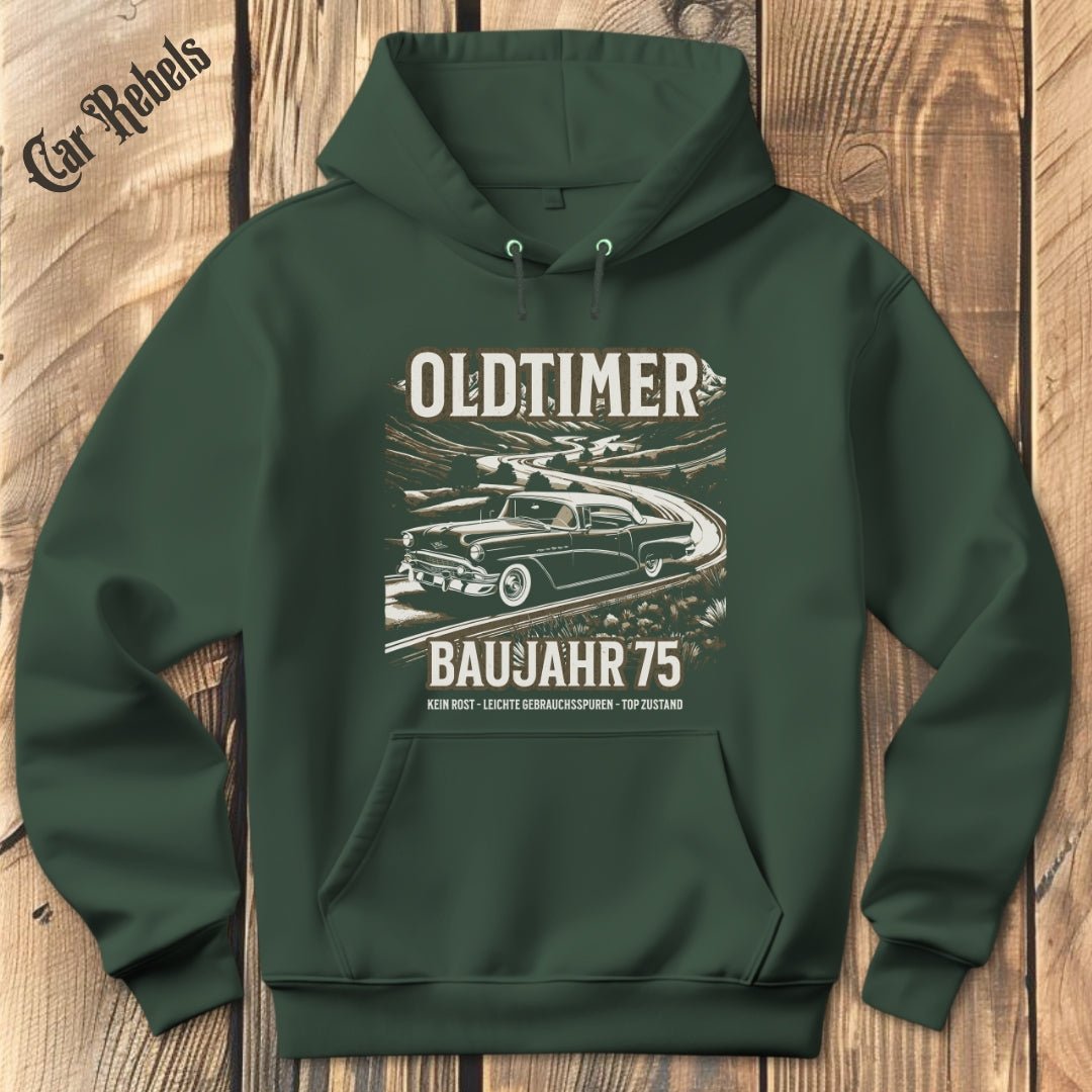 Oldtimer 75 Geburtstag Hoodie - Car Rebels
