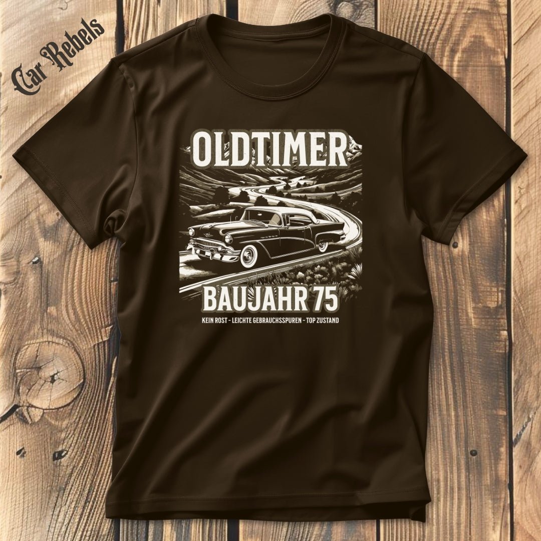 Oldtimer 75 Geburtstag T-Shirt - Car Rebels
