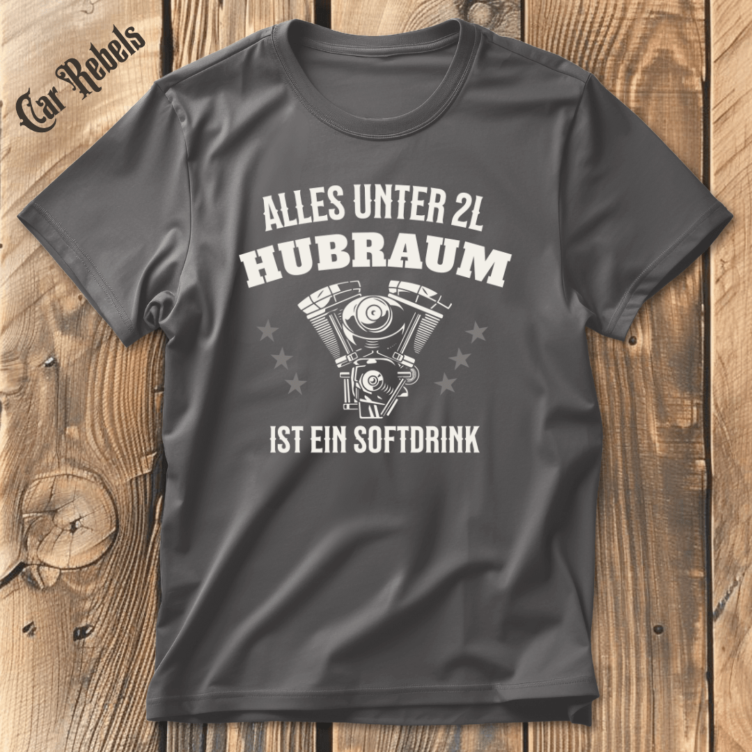Softdrink 2L Hubraum T-Shirt - Car Rebels