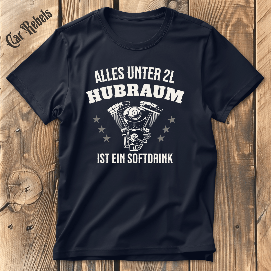 Softdrink 2L Hubraum T-Shirt - Car Rebels