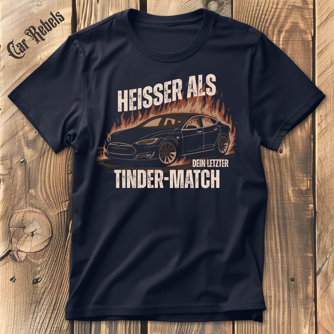 Tesla Tinder T-Shirt - Car Rebels