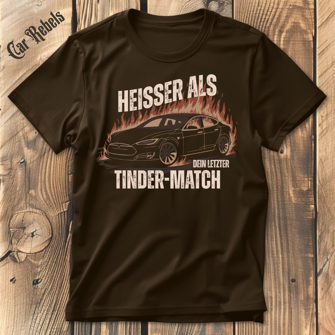 Tesla Tinder T-Shirt - Car Rebels