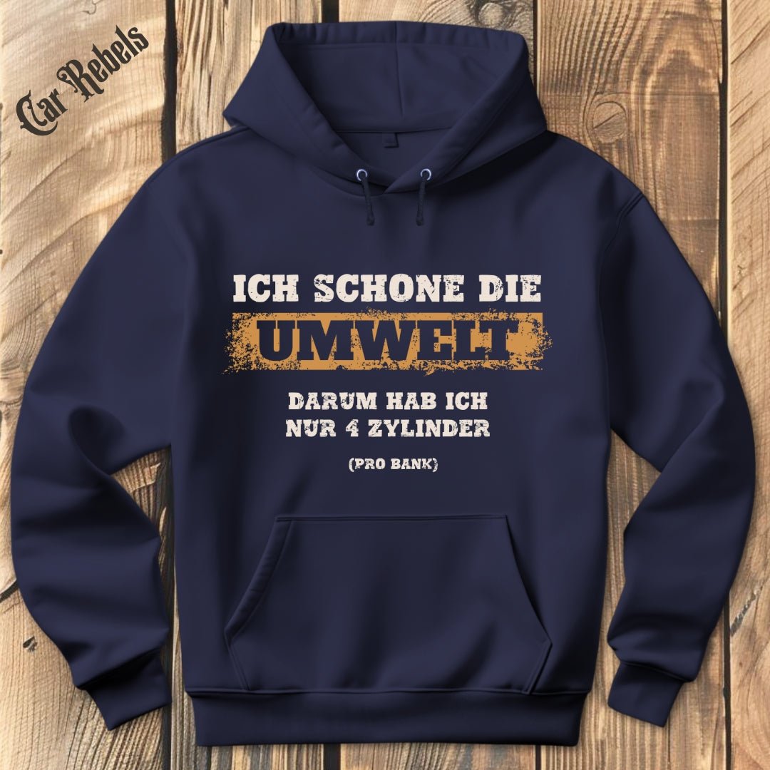 Umweltschonung 8 Zylinder Hoodie - Car Rebels