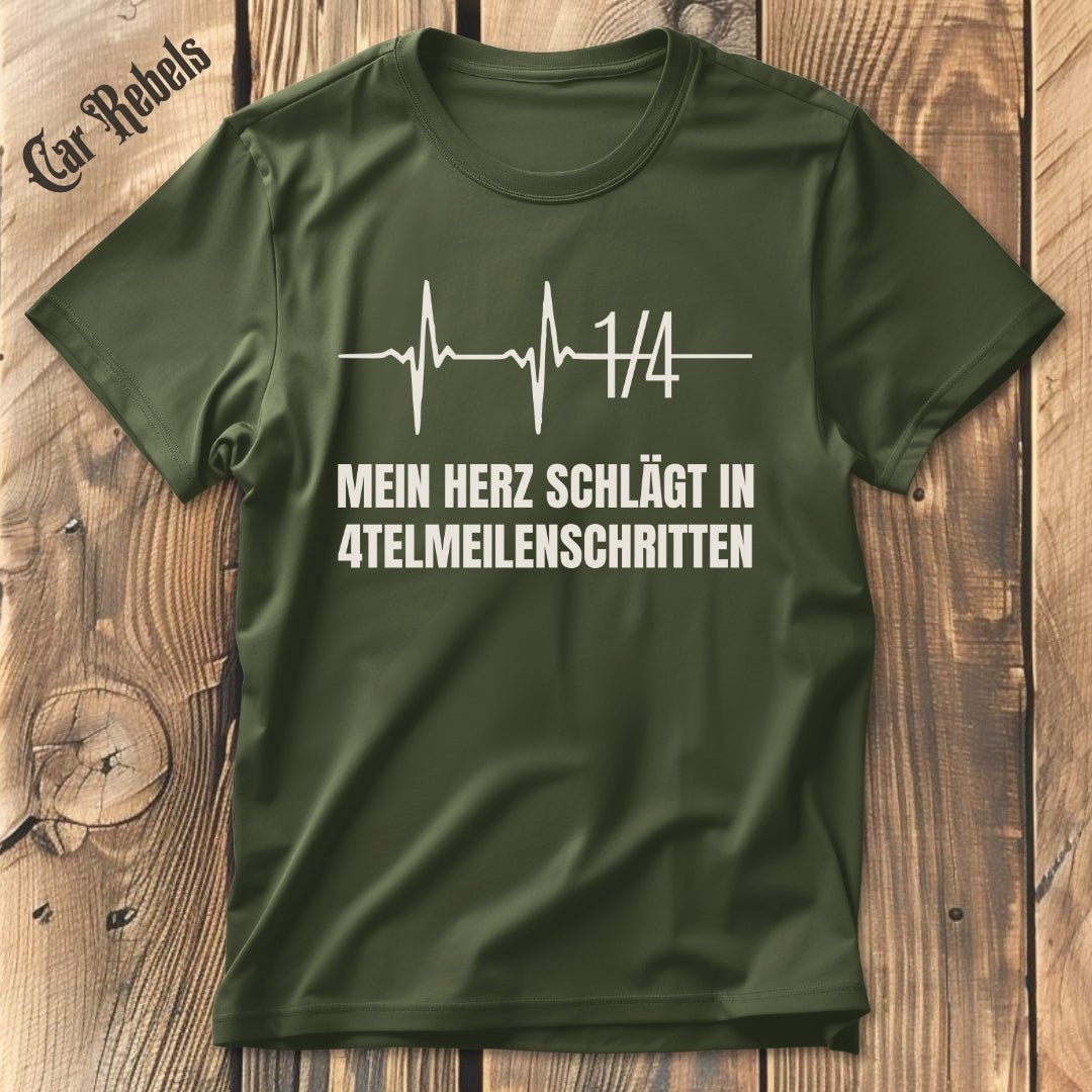 Viertelmeilenschritten T-Shirt - Car Rebels