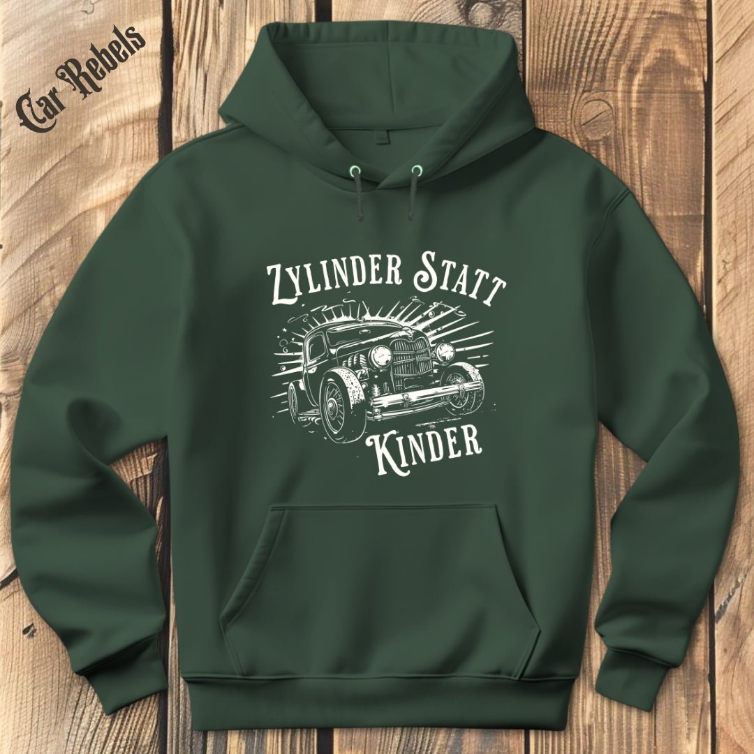 Zylinder statt Kinder Retro | Hoodie - Car Rebels