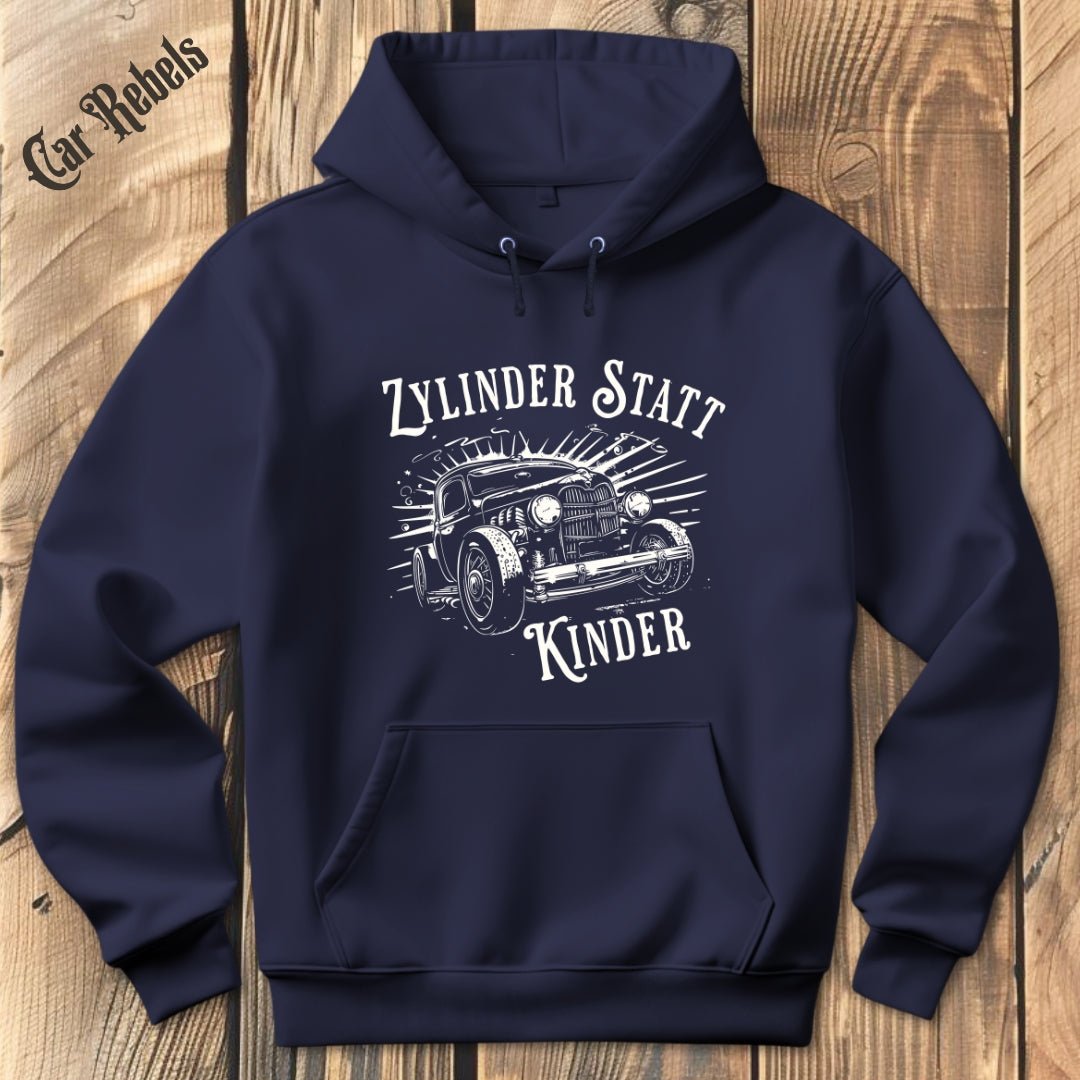 Zylinder statt Kinder Retro | Hoodie - Car Rebels
