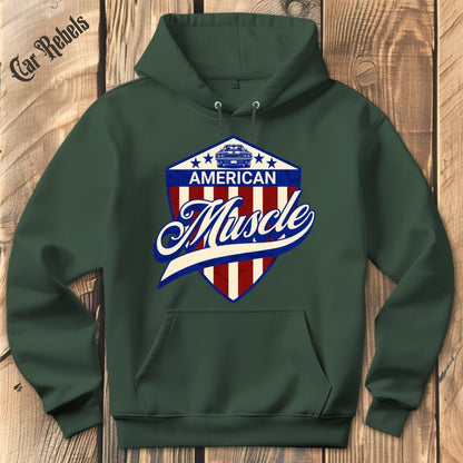 American Muscle Emblem | Hoodie - Car Rebels