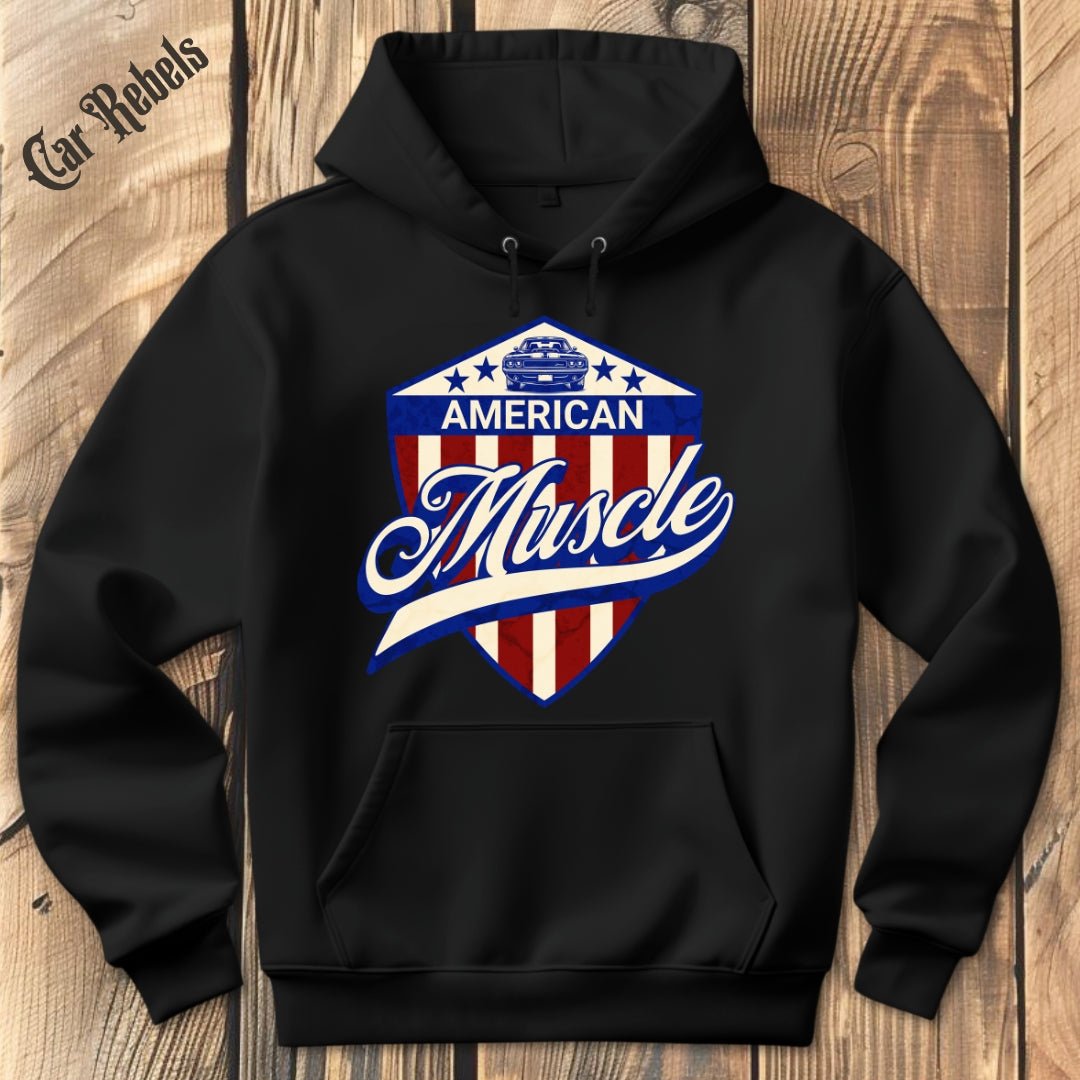 American Muscle Emblem | Hoodie - Car Rebels