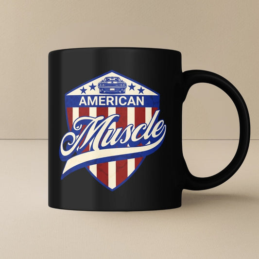 American Muscle Emblem Tasse - Car Rebels