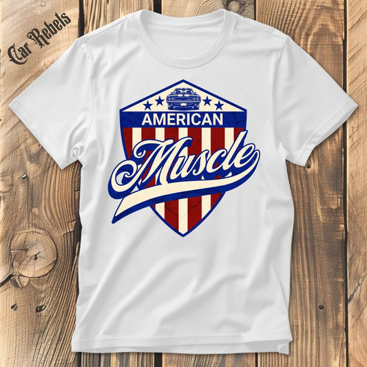 American Muscle Emblem | Unisex T - Shirt - Car Rebels