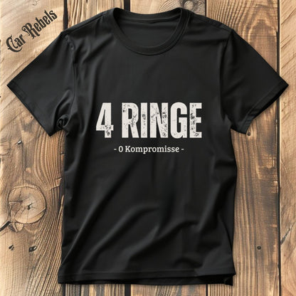 Audi 4 Ringe T-Shirt - Car Rebels