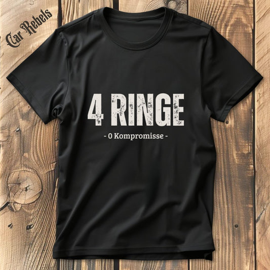 Audi 4 Ringe T-Shirt - Car Rebels