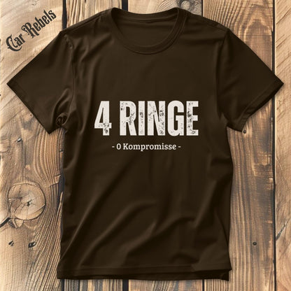 Audi 4 Ringe T-Shirt - Car Rebels
