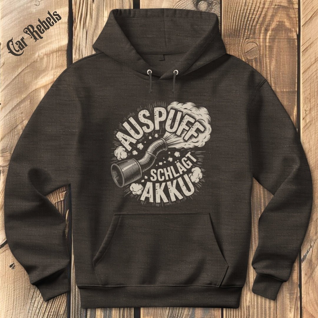 Auspuff schlägt Akku Hoodie - Car Rebels