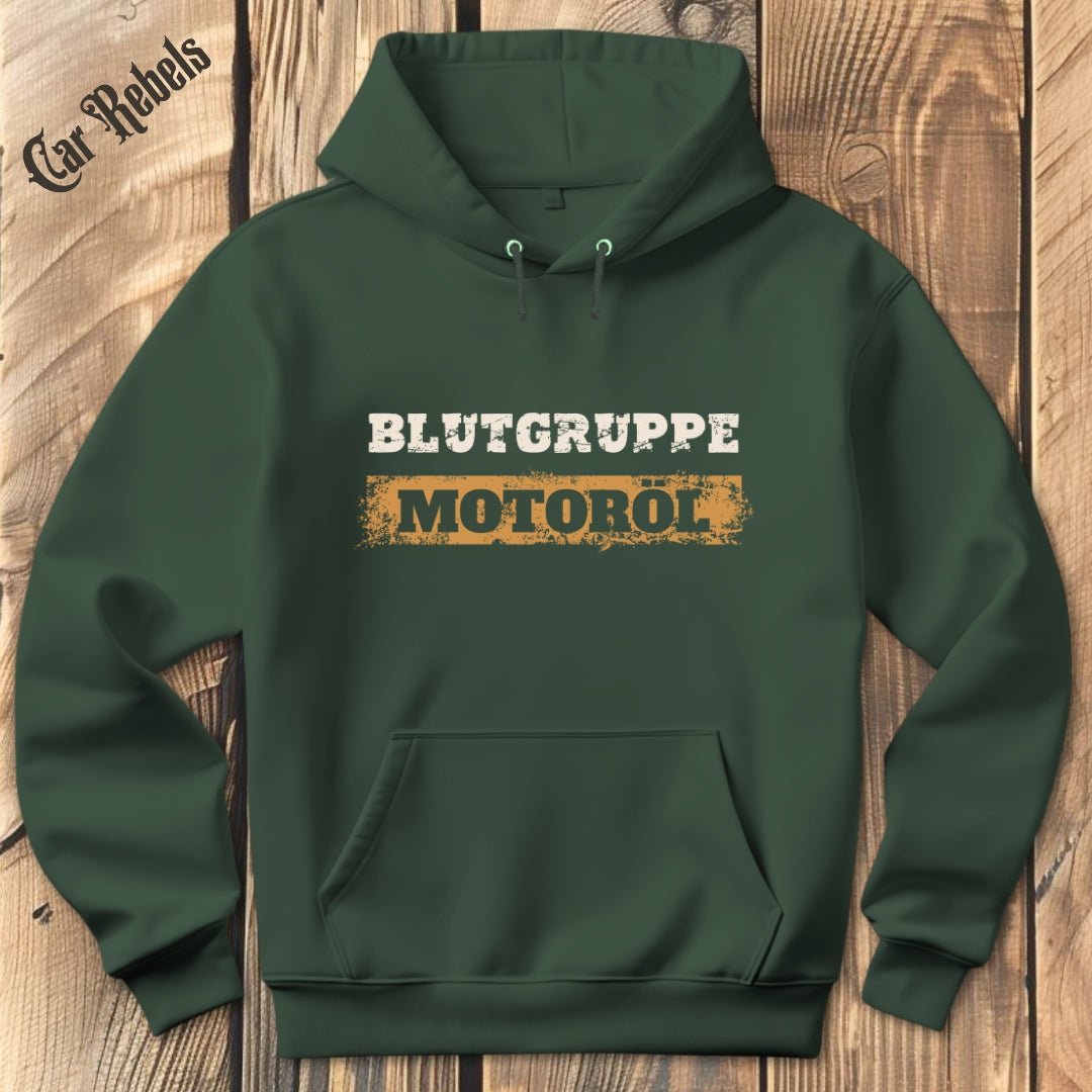 Blutgruppe Motoröl Hoodie - Car Rebels