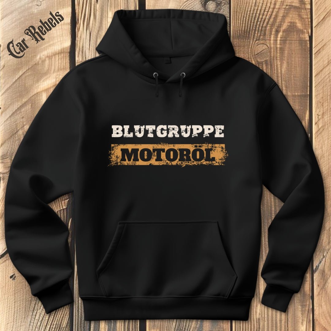 Blutgruppe Motoröl Hoodie - Car Rebels