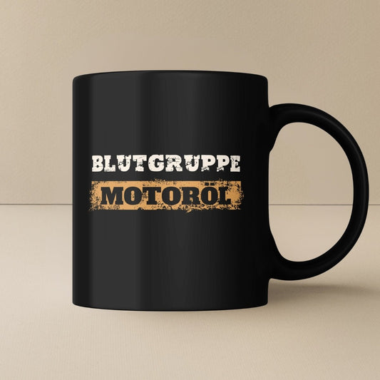 Blutgruppe Motoröl Tasse - Car Rebels