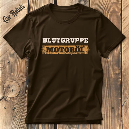 Blutgruppe Motoröl | Unisex T - Shirt - Car Rebels