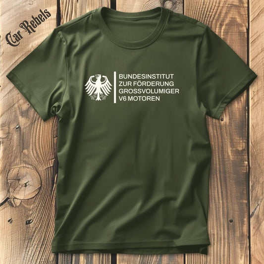 Bundesinstitut V6 | Unisex T-Shirt - Car Rebels