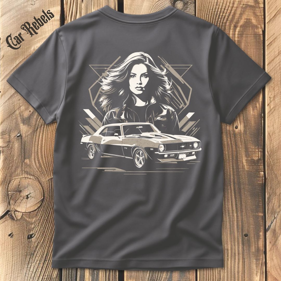 Camaro Chic T-Shirt Backprint - Car Rebels