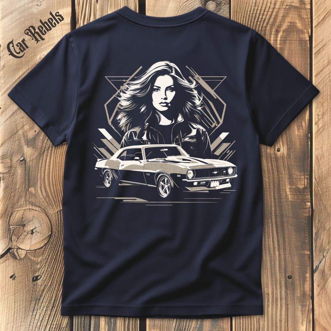 Camaro Chic T-Shirt Backprint - Car Rebels