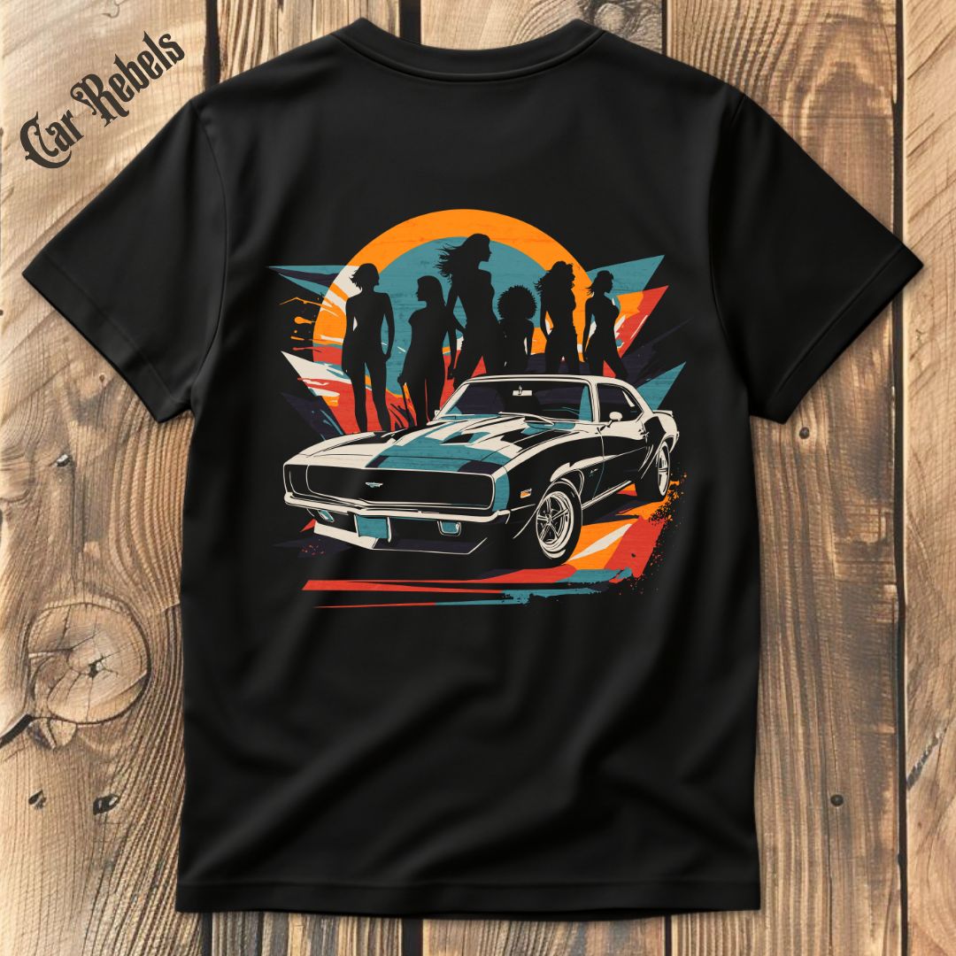 Camaro Retro T-Shirt Backprint - Car Rebels