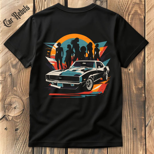 Camaro Retro T-Shirt Backprint - Car Rebels